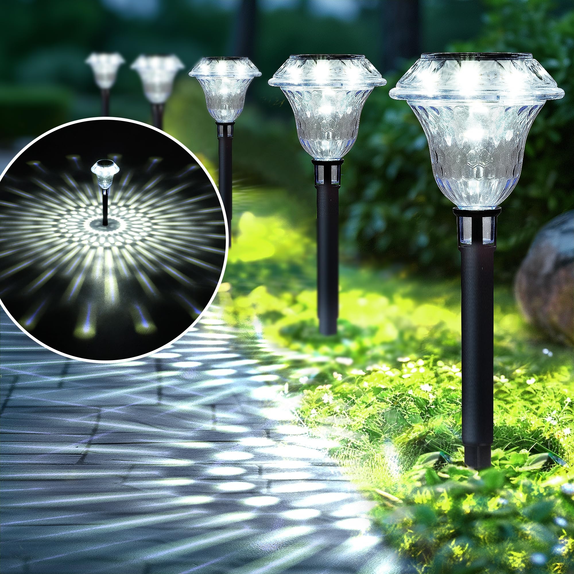 Solar Garden Pathway Lights (8-Pack)